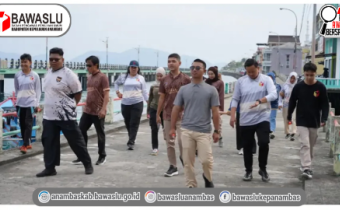 Perkuat Soliditas Tim di Luar Ruang Kerja, Bawaslu Anambas Laksanak "Jumat Sehati" dengan Jalan Sehat