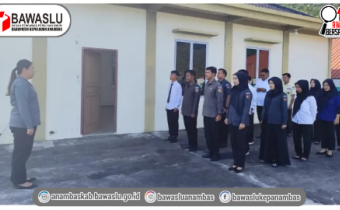 Mantapkan Koordinasi dan Kesiapan Program Kerja, Bawaslu Anambas Gelar Apel Senin