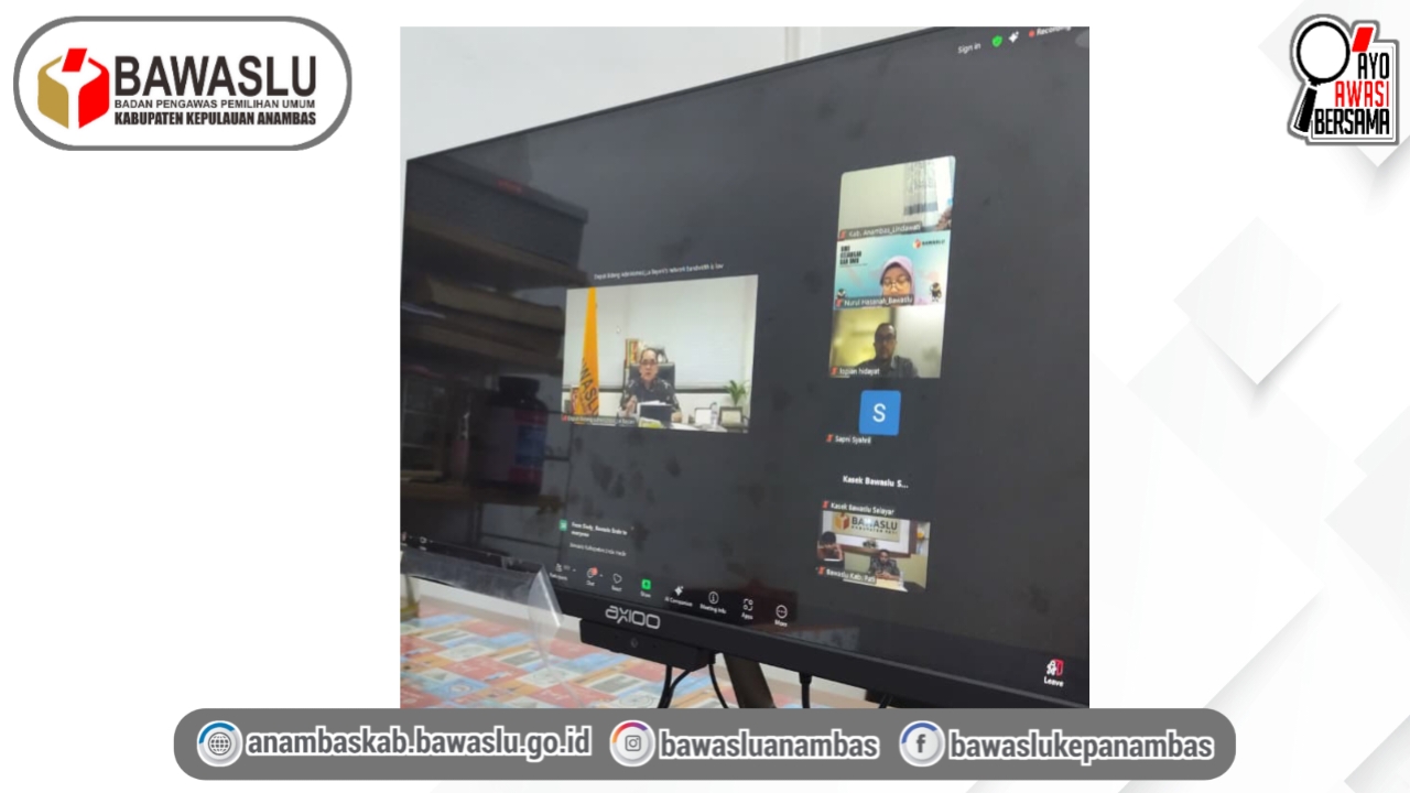 Koordinator Sekretariat Bawaslu Kabupaten Kepulauan Anambas Ikuti Rapat Pembahasan Pelaksanaan Anggaran Awal Tahun 2026