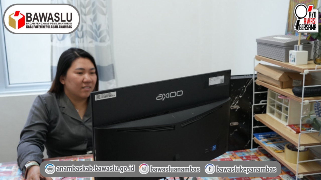 Korsek Bawaslu Anambas Hadiri Rapat Rutin Bersama Bawaslu RI