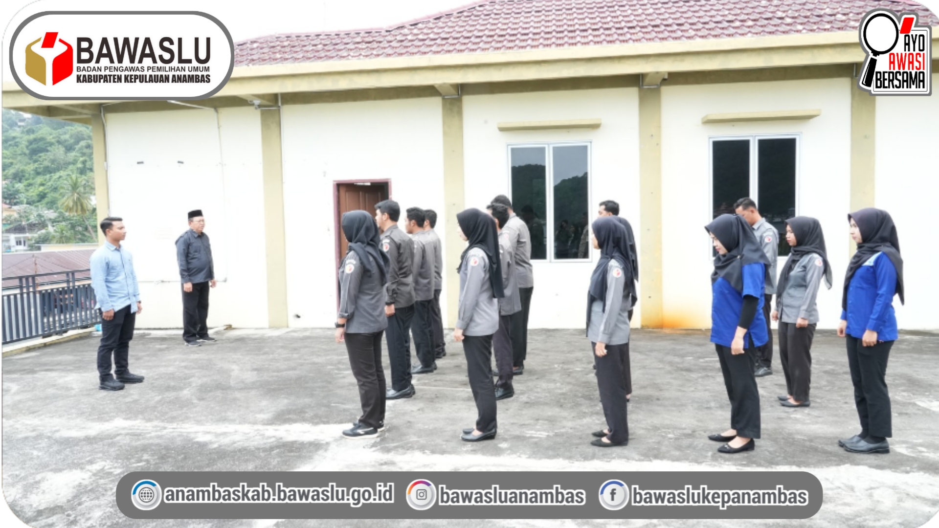 Jaga Integritas di Bulan Suci, Bawaslu Anambas Tekankan Disiplin Kerja Lewat Apel Senin Rutin