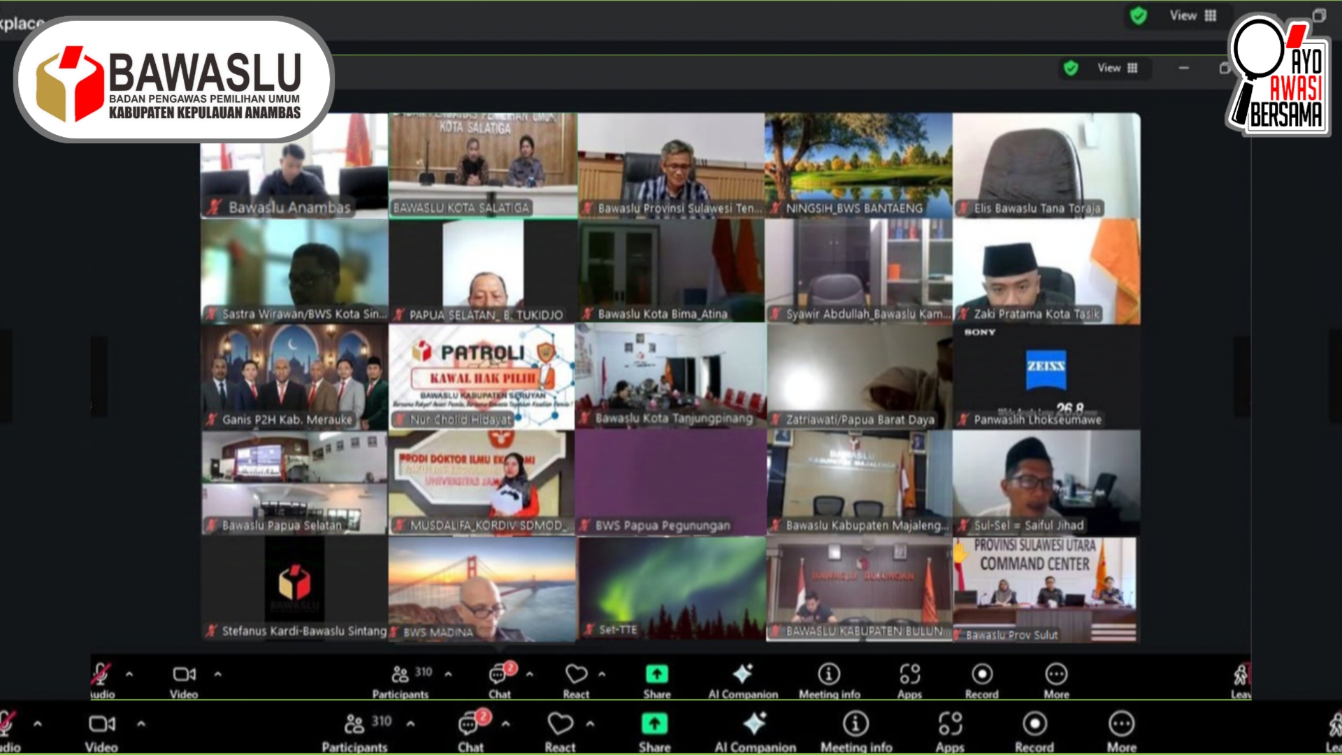 Perkuat Pemahaman, Bawaslu Anambas Ikuti Rapat Strategi Konsolidasi Demokrasi Yang Dilaksanakan Bawaslu RI
