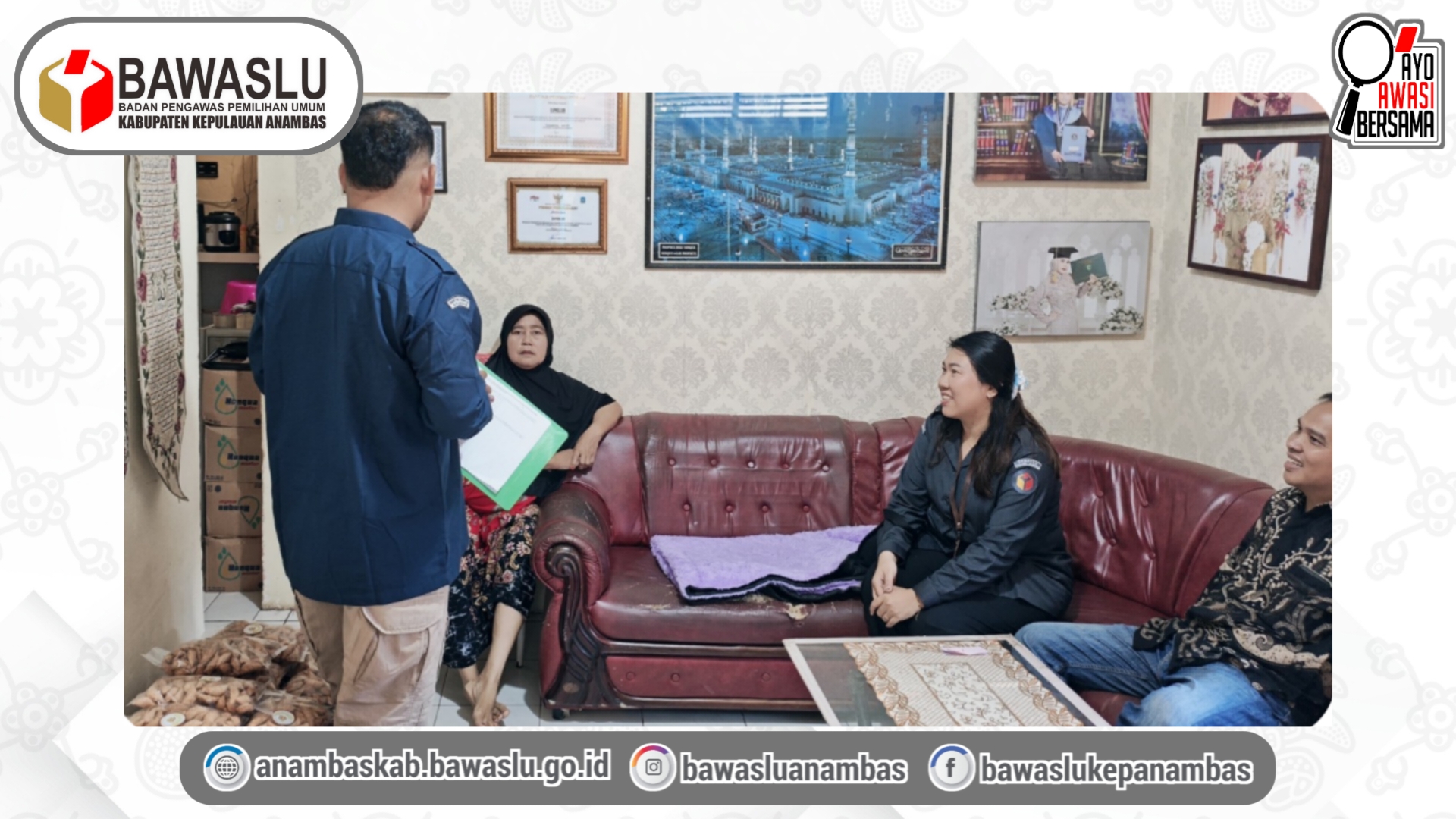 Kawal Akurasi Data Pemilih, Bawaslu Anambas Lakukan Pengawasan Coktas KPU Anambas di Tiga Desa Pada Hari Pertama