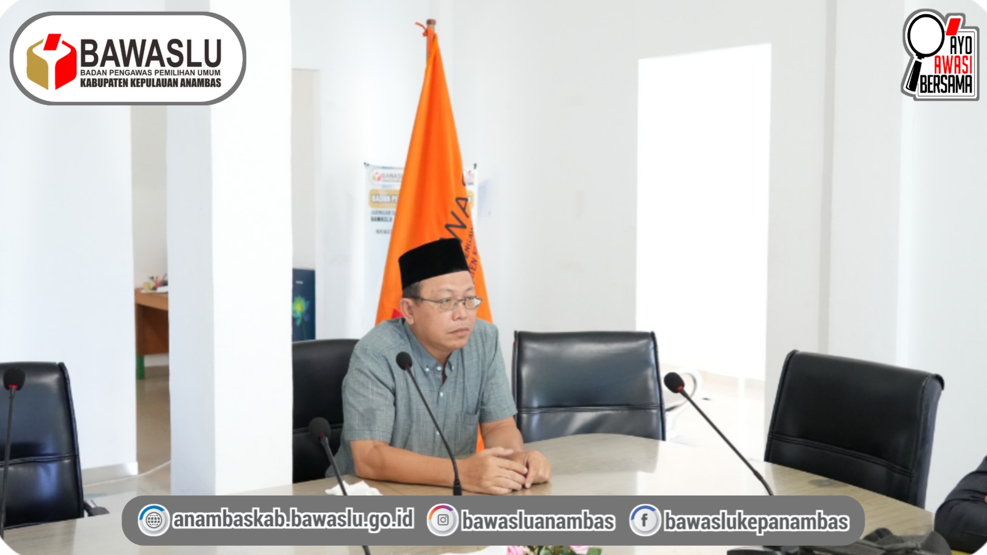Bawaslu Kabupaten Anambas Ikuti Kegiatan Klinik Penanganan Pelanggaran Bawaslu Prov Kepri Secara Daring