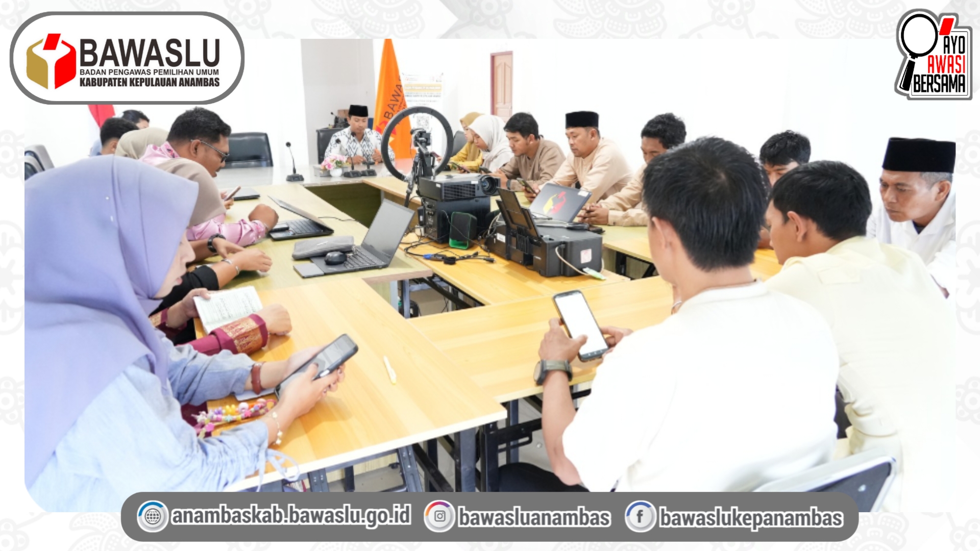 Minggu Ketiga Ramadhan, Bawaslu Anambas Kembali Gelar Yasinan Bersama