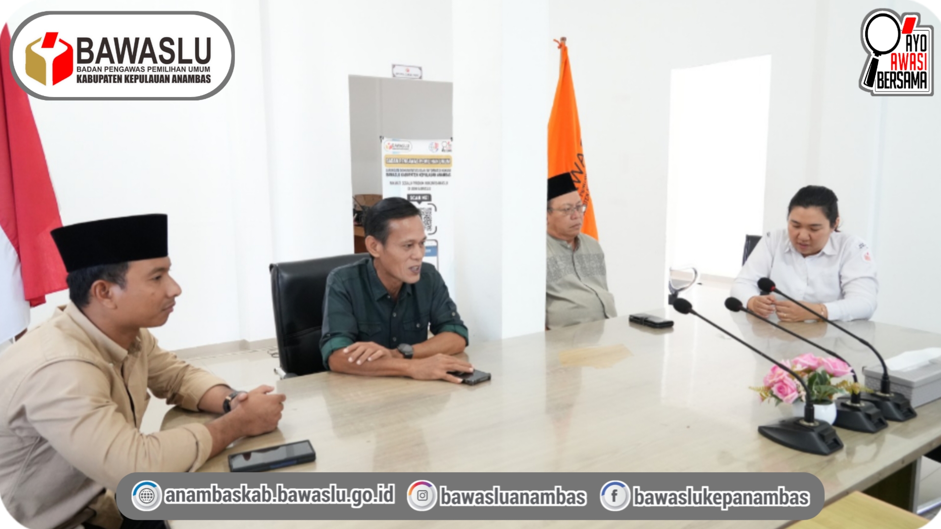 Bawaslu Anambas Gelar Rapat Evaluasi Kinerja, Fokus pada Hasil Pengawasan Coktas dan Saran Perbaikan Data Pemilih