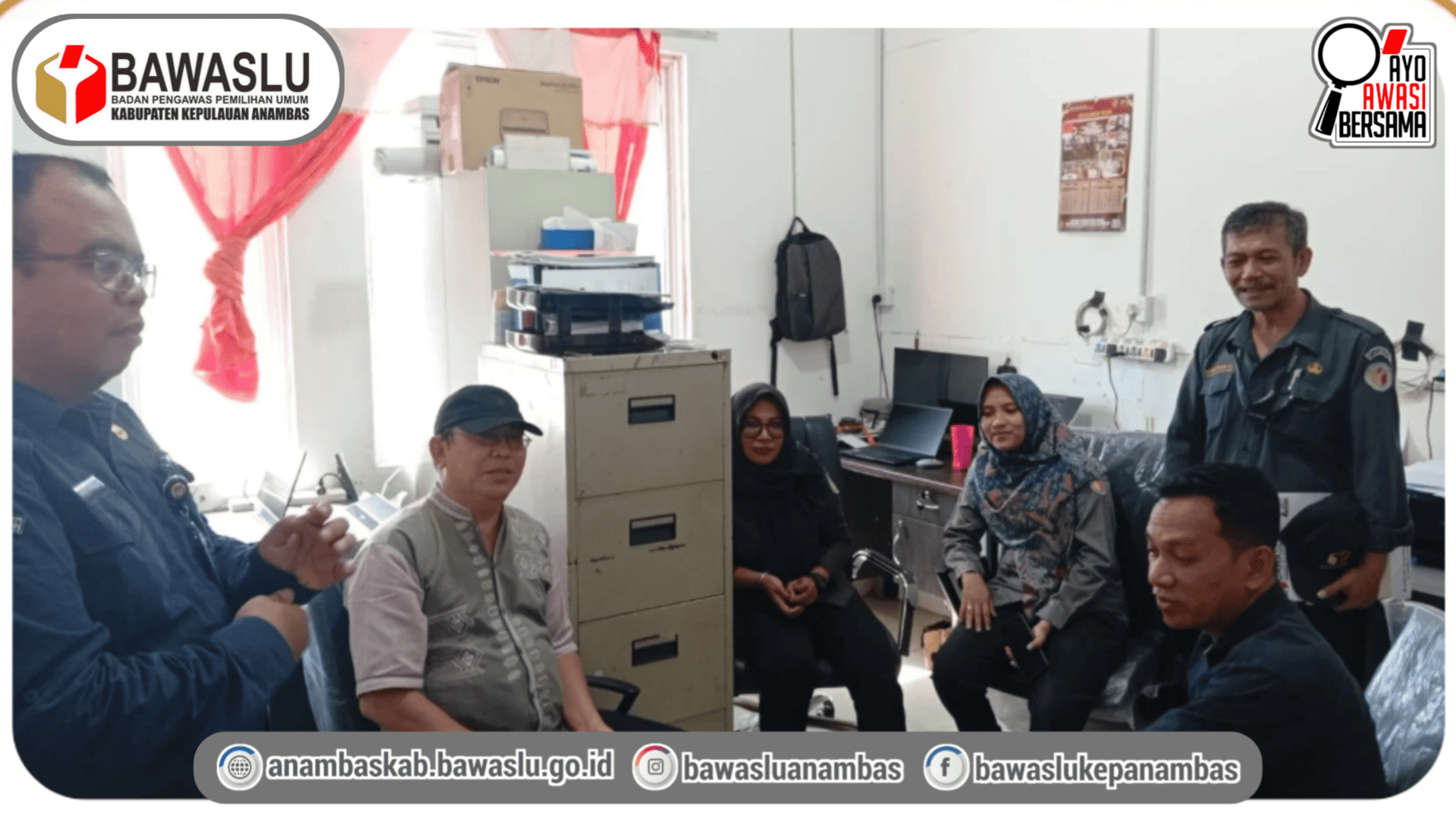 Bawaslu Kabupaten Kepulauan Anambas Koordinasi dengan KPU Kabupaten Kepulauan Anambas Terkait Pemutakhiran Parpol Berkelanjutan Semester I Tahun 2026