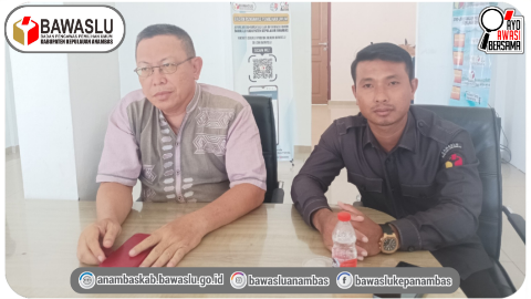 Bawaslu Kepulauan Anambas Hadiri Rapat Koordinasi 'Jumat Sehati & Jumpa Berlian' Secara Daring
