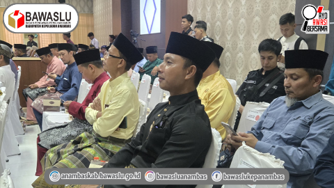 Bawaslu Anambas Hadiri Rapat Paripurna DPRD HUT Kabupaten Kepulauan Anambas