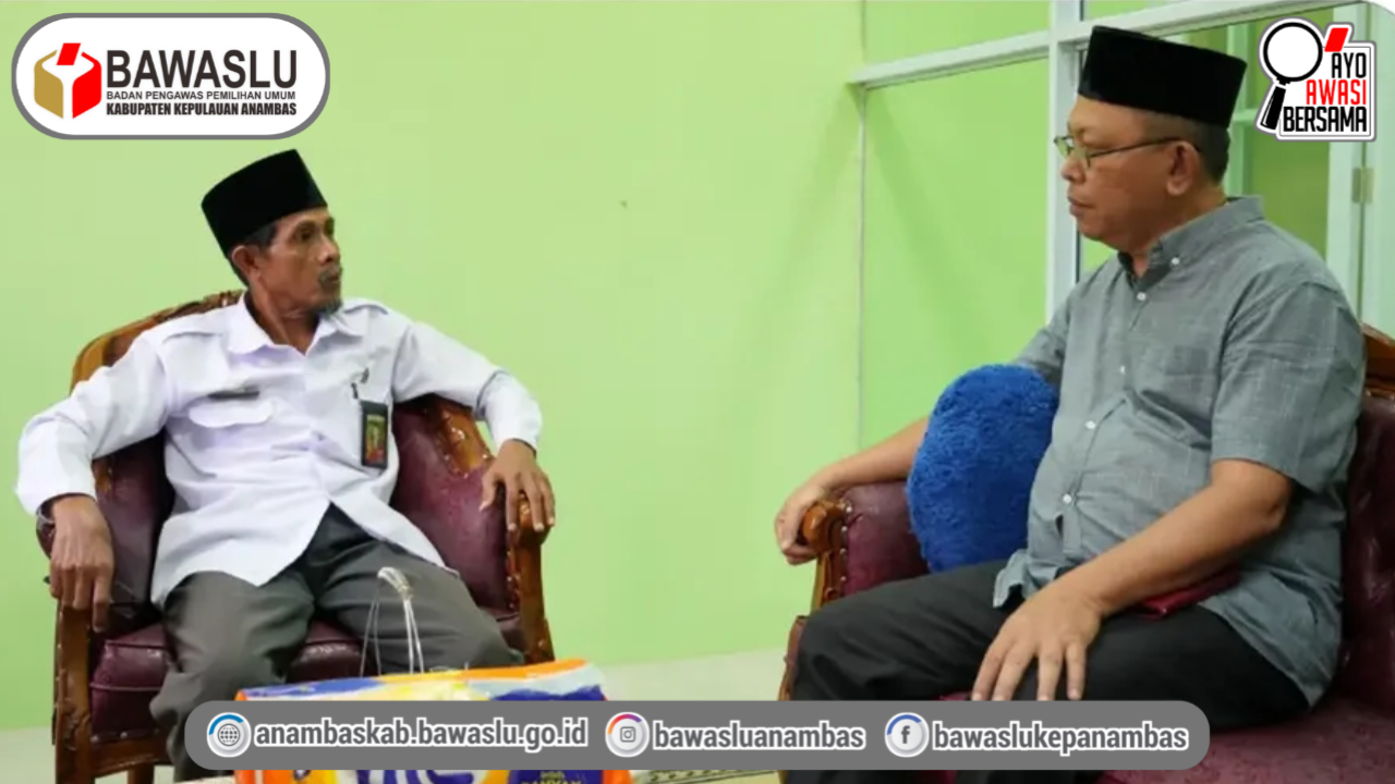 Perkuat Sinergi, Anggota Bawaslu Anambas Novelino Bahas Hak Pilih dan Konsolidasi Demokrasi Bersama KUA Siantan