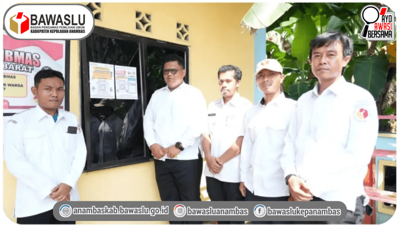 Tingkatkan Literasi Hukum Masyarakat, Bawaslu Anambas Sosialisasi Website JDIH di Desa Tarempa Barat
