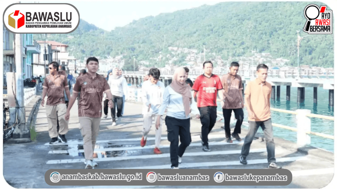 Jaga Kebugaran Fisik Pegawai, Bawaslu Anambas Gelar Kegiatan Jumat Sehati Melalui Jalan Sehat