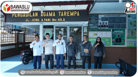 Perkuat Sinergi Pengawasan, Bawaslu Anambas dan PA Tarempa Bahas Hak Pilih Warga Menikah di Bawah Umur