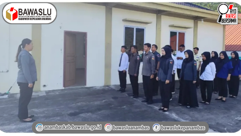 Mantapkan Koordinasi dan Kesiapan Program Kerja, Bawaslu Anambas Gelar Apel Senin