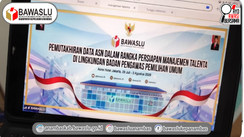 Dukung Manajemen Talenta Kelembagaan, Sekretariat Bawaslu Anambas Ikuti Pemutakhiran Data ASN Secara Daring