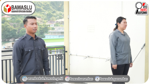Perkuat Efektivitas Program dan Sinergi Tim, Bawaslu Anambas Gelar Apel Senin