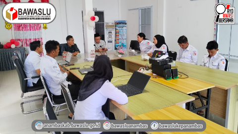 Bawaslu Kepulauan Anambas Gelar Rapat Rutin, Bahas Evaluasi Kinerja dan Persiapan Video Edukasi "Bawaslu Membelajarkan"
