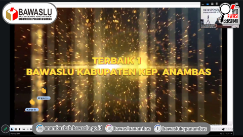 Bawaslu Anambas Raih Tiga Penghargaan Kategori pada Lomba Konten HUT Bawaslu Kab/Kota se-Kepri