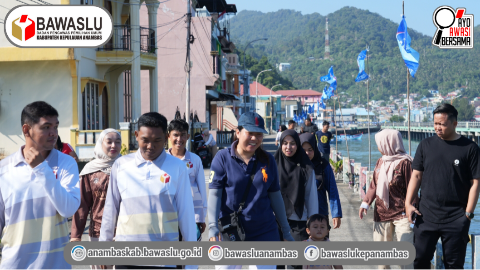 Bawaslu Kepulauan Anambas Gelar ‘Jumat Sehati’ Lewat Jalan Santai, Pererat Kebersamaan Pegawai