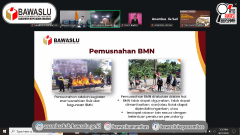 Tingkatkan Akuntabilitas Tata Kelola, Bawaslu Kepulauan Anambas Ikuti Penguatan Kapasitas Keuangan dan BMN