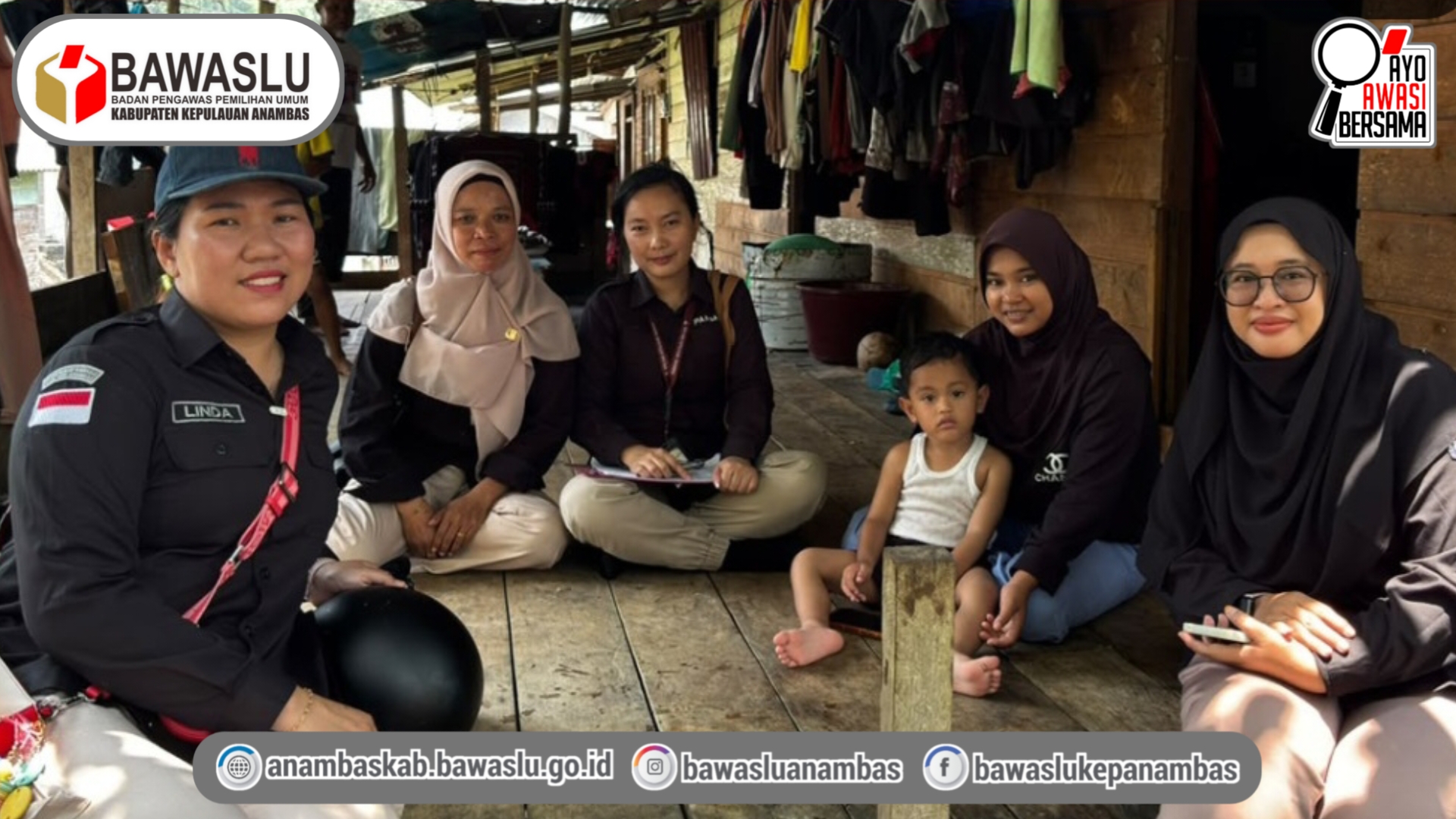 Bawaslu Anambas Kawal Coktas di Desa Tarempa Selatan dan Tarempa Barat Daya