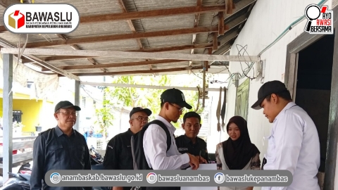 Awasi Coktas di Desa Tarempa Barat, Bawaslu Anambas Pastikan Hak Pilih Warga Terlindungi