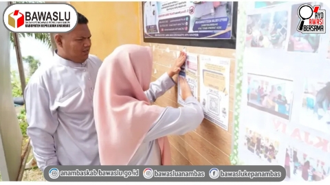 Tingkatkan Literasi Hukum Warga, Bawaslu Anambas Sosialisasi Website JDIH di Desa Tarempa Barat Daya