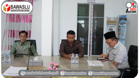 Bawaslu Anambas Ikuti Rakor Persiapan Monev Keterbukaan Informasi Publik 2026