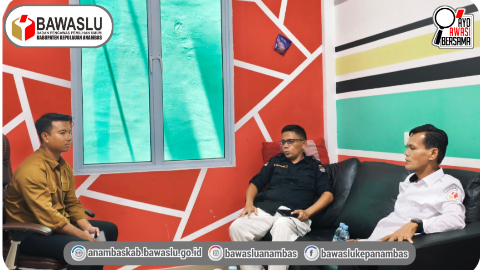 Bawaslu Anambas Sambut Kunjungan KPU Koordinasi Coklit Terbatas PDPB Triwulan III