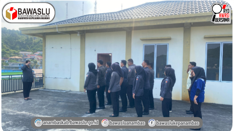 Bawaslu Anambas Tekankan Pentingnya Kedisiplinan Kerja Melalui Apel Rutin Senin