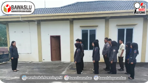 Bawaslu Kepulauan Anambas Gelar Apel Senin Rutin, Pembina Tekankan Optimalisasi Pelayanan Publik dan Keterbukaan Informasi