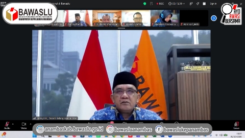 Sekretariat Bawaslu Anambas Ikuti Rapat Daring Bawaslu RI Terkait Pengisian Jabatan Fungsional  