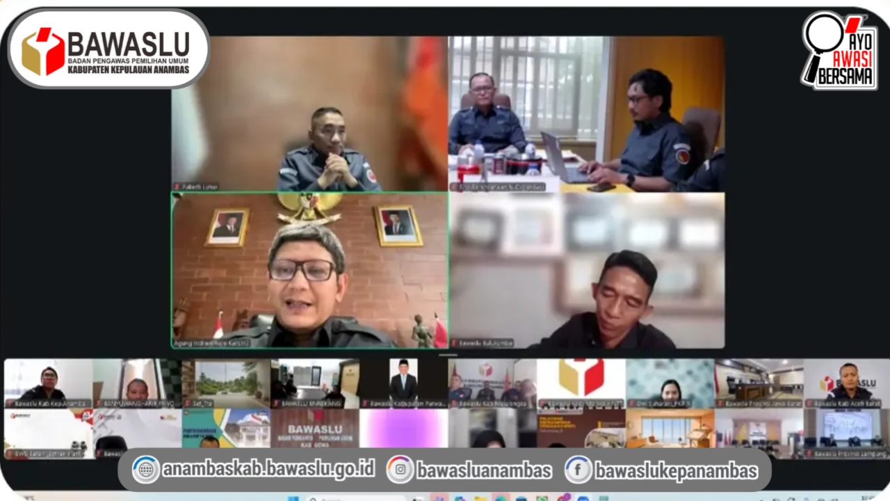 Tingkatkan Pemahaman Regulasi Barang dan Jasa, Bawaslu Kepulauan Anambas Ikuti Kegiatan Sosialisasi Peraturan Lembaga Pengadaan Barang/Jasa Yang Bawaslu RI Secara Daring