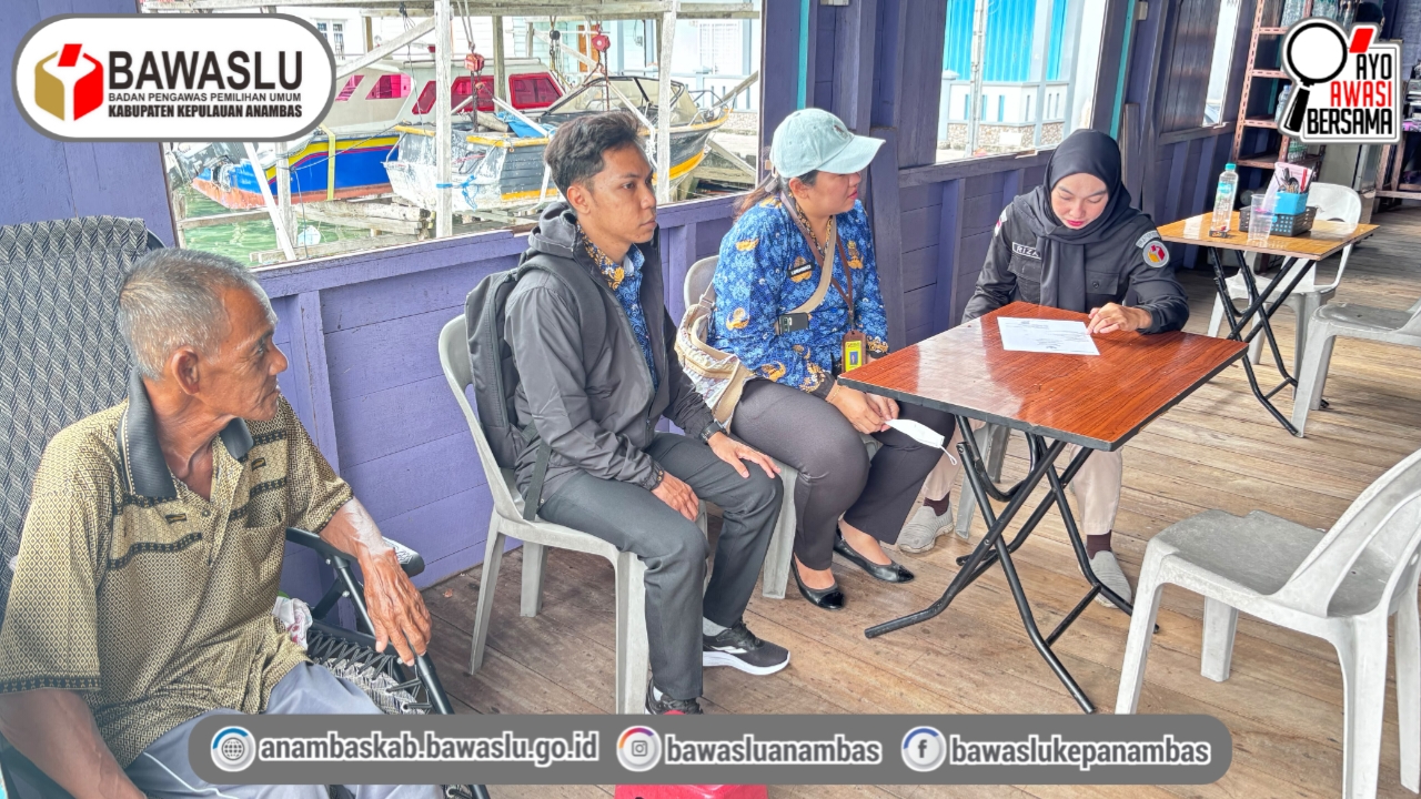 Jaga Akurasi Data Pemilih, Bawaslu Anambas Intensifkan Uji Petik PDPB Triwulan IV di Desa Sri Tanjung