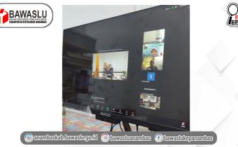 Koordinator Sekretariat Bawaslu Kabupaten Kepulauan Anambas Ikuti Rapat Pembahasan Pelaksanaan Anggaran Awal Tahun 2026