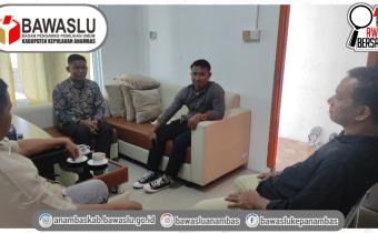 Tingkatkan Koordinasi dan Sinergitas, Bawaslu Kabupaten Kepulauan Anambas Kunjungi KPU Kabupaten Kepulauan Anambas