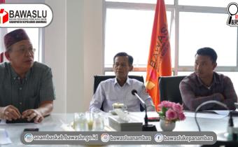 Rapat Rutin Dilingkungan Bawaslu Kabupaten Kepulauan Anambas, Pembahasan Draft MoU Bersama Disdukcapil Anambas