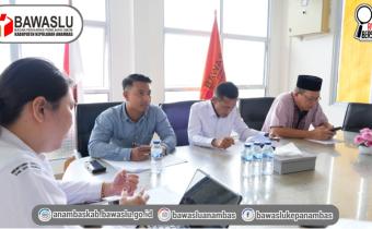 Rapat Rutin Bawaslu Kabupaten Kepulauan Anambas, Divisi P3S Sampaikan Telah Selesaikan Surat Perintah Bawaslu RI