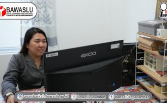 Korsek Bawaslu Anambas Hadiri Rapat Rutin Bersama Bawaslu RI