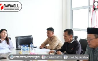 Pantau Progres Kerja, Bawaslu Anambas Laksanakan Rapat Rutin