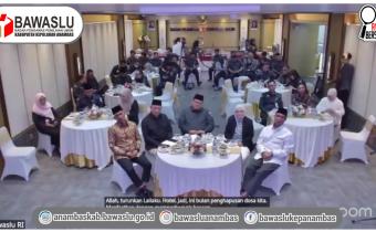 Perkuat Solidaritas Ramadhan, Bawaslu Anambas Ikuti Kick Off Ngabuburit Pengawasan Bawaslu RI