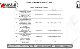 Isi Ramadan Dengan Diskusi Demokrasi, Bawaslu Anambas Akan Gelar Kegiatan "Ngabuburit Pengawasan"