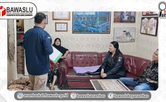 Kawal Akurasi Data Pemilih, Bawaslu Anambas Lakukan Pengawasan Coktas KPU Anambas di Tiga Desa Pada Hari Pertama