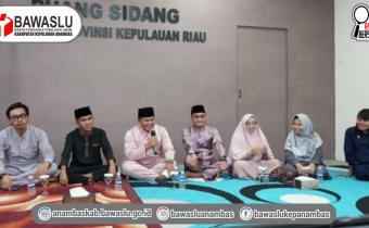 Bawaslu Anambas Ikuti Refleksi Kelembagaan "Ngabuburit Pengawasan Bawaslu Provinsi Kepulauan Riau" Secara Daring