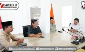 Bawaslu Anambas Gelar Rapat Evaluasi Kinerja, Fokus pada Hasil Pengawasan Coktas dan Saran Perbaikan Data Pemilih