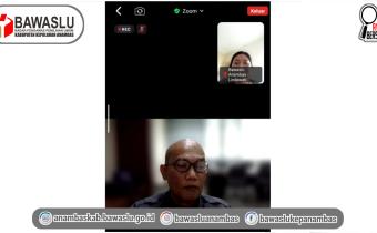 Korsek Bawaslu Anambas Ikuti Rapat Rutin Bersama Bawaslu RI: Soroti Kedisiplinan dan Larangan Pinjol bagi ASN