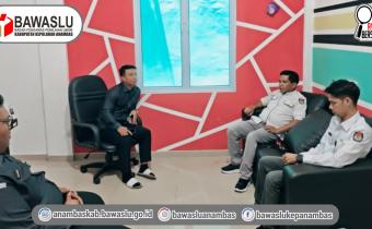 Perkuat Sinergi Antarlembaga, KPU Sambangi Bawaslu Anambas Matangkan Persiapan PDPB Triwulan I
