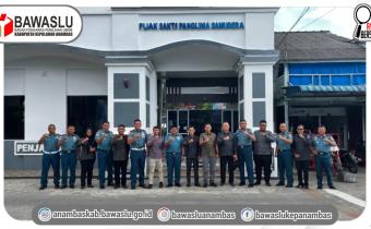 ​Perkuat Sinergisitas, Bawaslu Anambas Gelar Konsolidasi Demokrasi Terkait Netralitas TNI di Lanal Tarempa