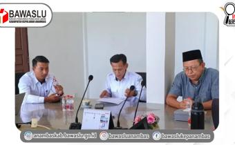 Bawaslu Kepulauan Anambas Gelar Rapat Rutin, Bahas Laporan Kinerja hingga Persiapan Pendidikan Pengawas Partisipatif