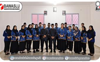 Peringati Hari Lahir Pancasila, Bawaslu Kepulauan Anambas Gelar Upacara